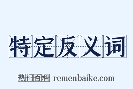 特定反义词是什么意思的图片